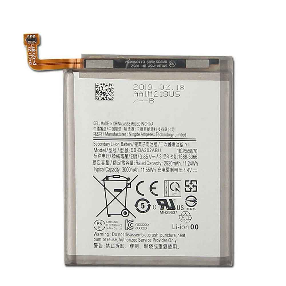 Batería para Notebook-3ICP6/63/samsung-EB-BA202ABU